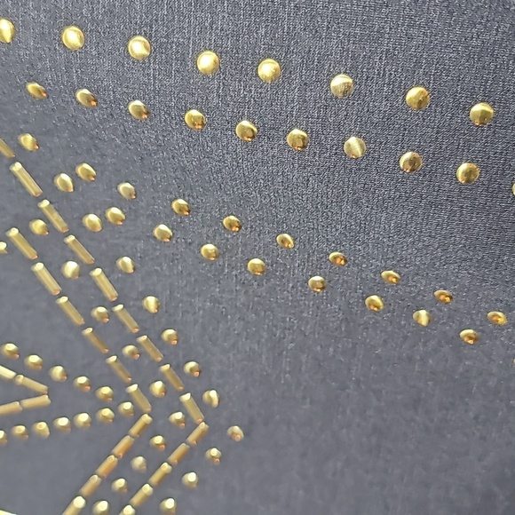 ARDEN B Vintage Gold Studded Black Mini Dress Size Small - Picture 16 of 16